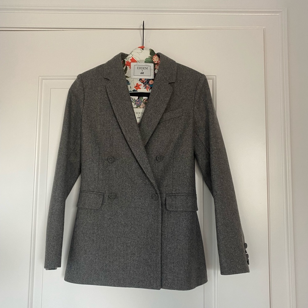 Erdem x H&M Gray and black suit